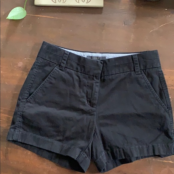 J. Crew Pants - J.Crew size 000 black chino shorts, faded black